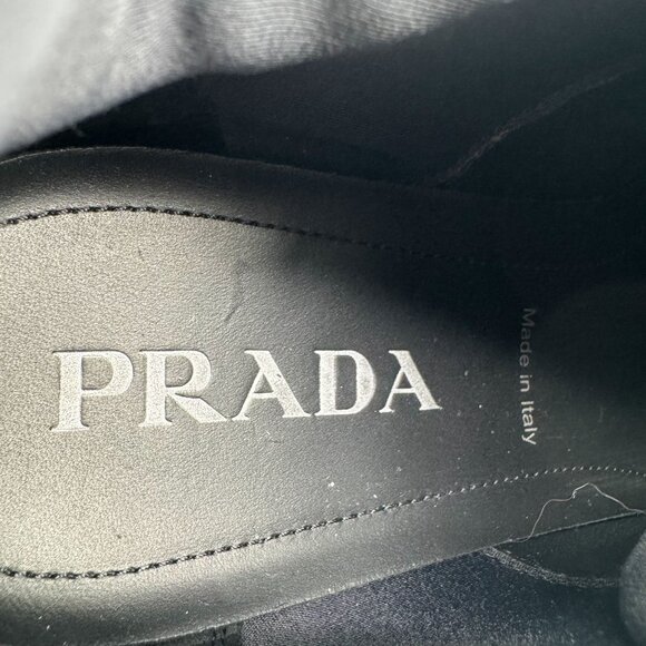 Prada Cloudbust Thunder Sneakers Men 5.5 Women 9.5 Black Chunky Lug Sole Shoe - Picture 14 of 15